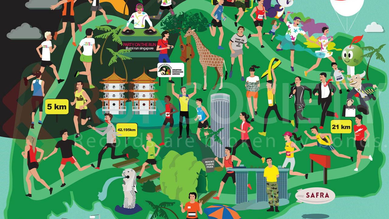 Infographic Singapore Running Events at a Glance RunSociety Asia's