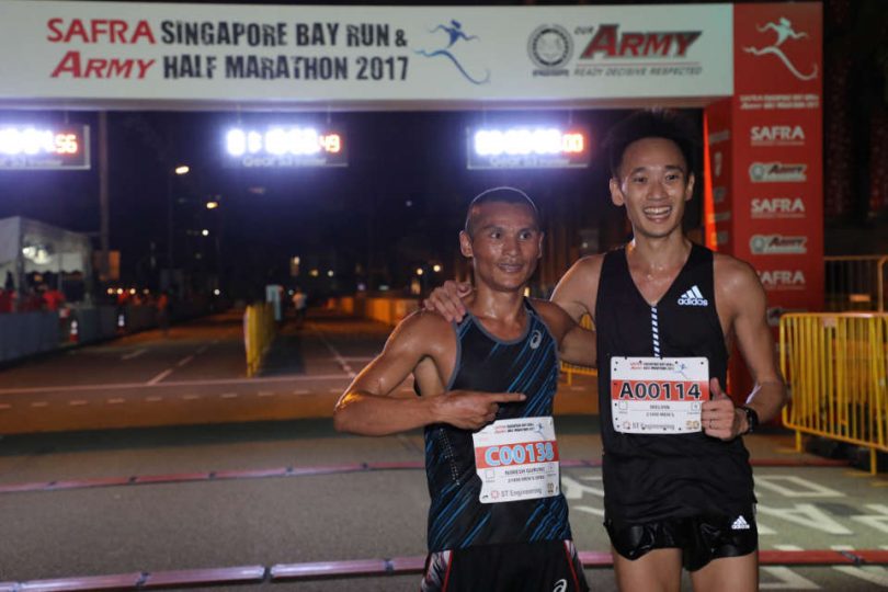 SAFRA Singapore Bay Run & Army Half Marathon 2017 Results